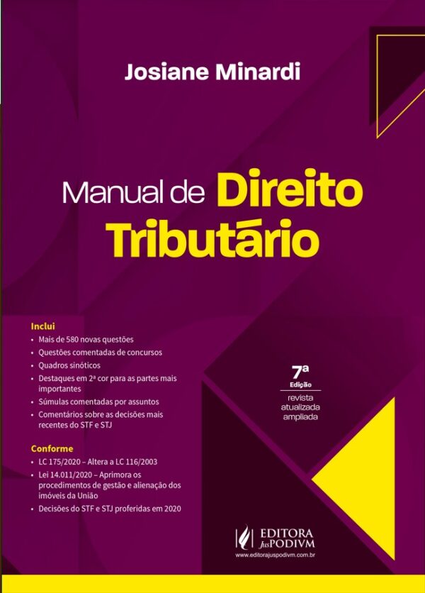 MANUAL DE DIREITO TRIBUTARIO