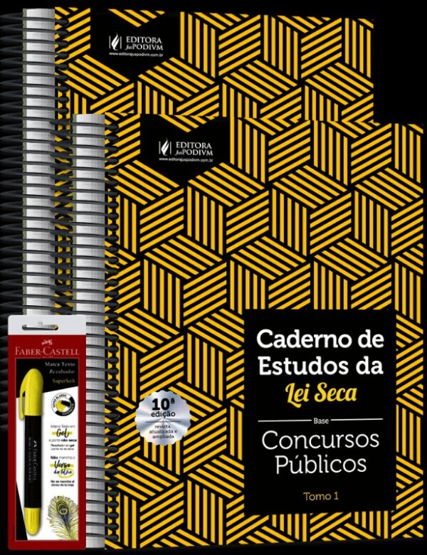 CADERNO DE ESTUDOS DA LEI SECA - CONCURSOS PÚBLICOS - VADE MECUM AMARELINHO