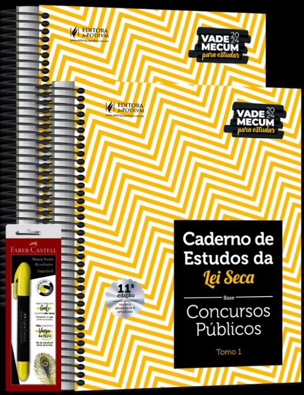 Caderno de Estudos da Lei Seca - Concursos Publicos - Vade Mecum Amarelinho