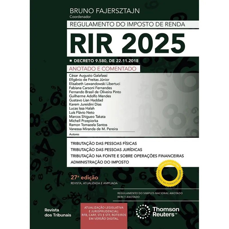 Rir R Iv Rim Regulamento do Imposto de Renda Rir 2025 27 Edicao – Livraria Entre Amigos