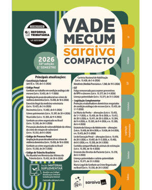 Vade Mecum Saraiva Compacto - 33ª Edição 2026 /2°