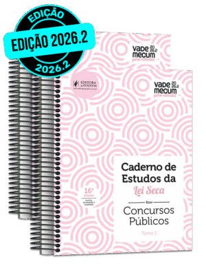 CADERNO DE ESTUDOS DA LEI SECA - 2026.2 - CONCURSOS PÚBLICOS - VADE MECUM AMARELINHO - EDIÇÃO LIMITADA - ROSA
